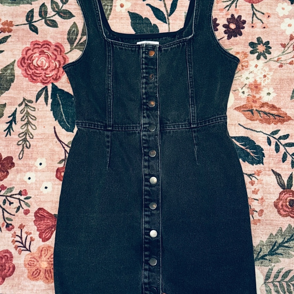 Urban Outfitters Black Denim Mini Dress